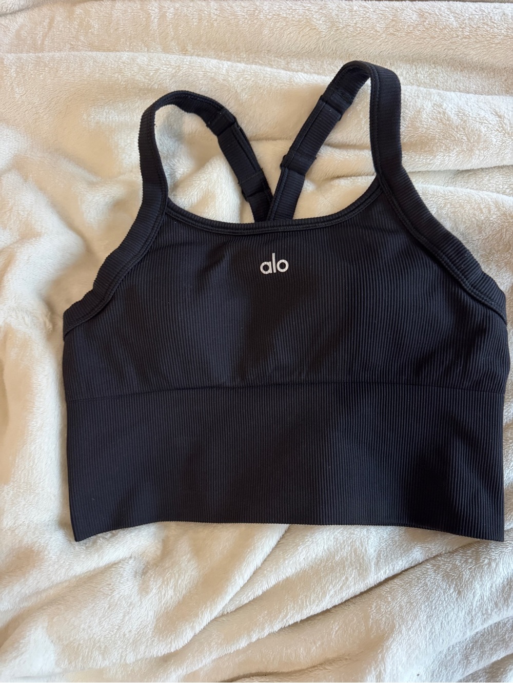 Alo Seamless Ribbed Favorite Bra Tank - Picture 5 of 6
